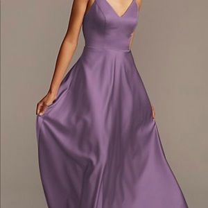 David's Bridal Bridesmaid dress in WISTERIA size 14
